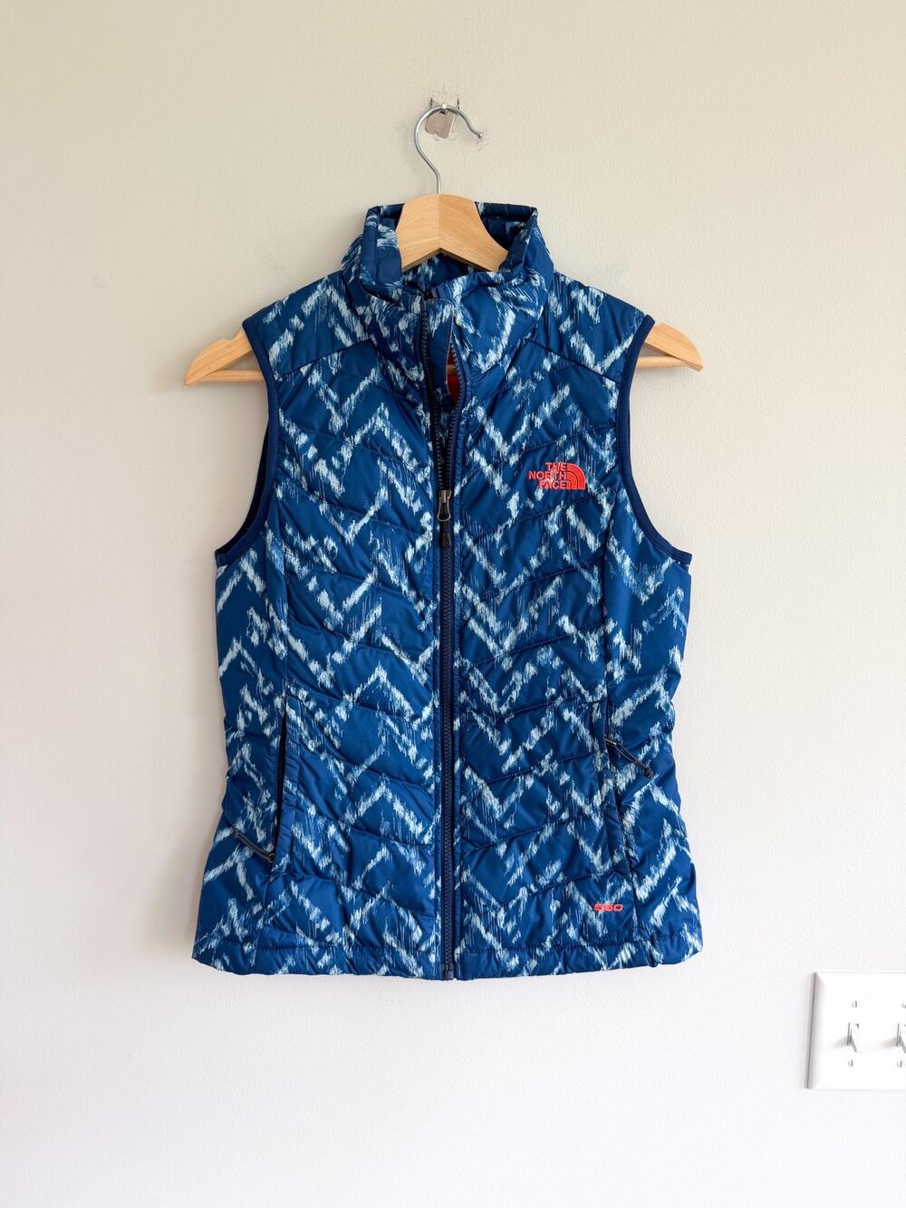 The North Face Women's Flare Full Zip Down Vest Blue XS